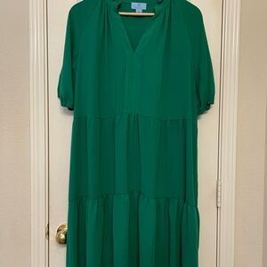CeCe Vibrant Green Dress